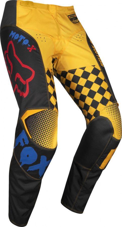 Мотоштаны кроссовые Fox 180 Czar Pant Black/Yellow